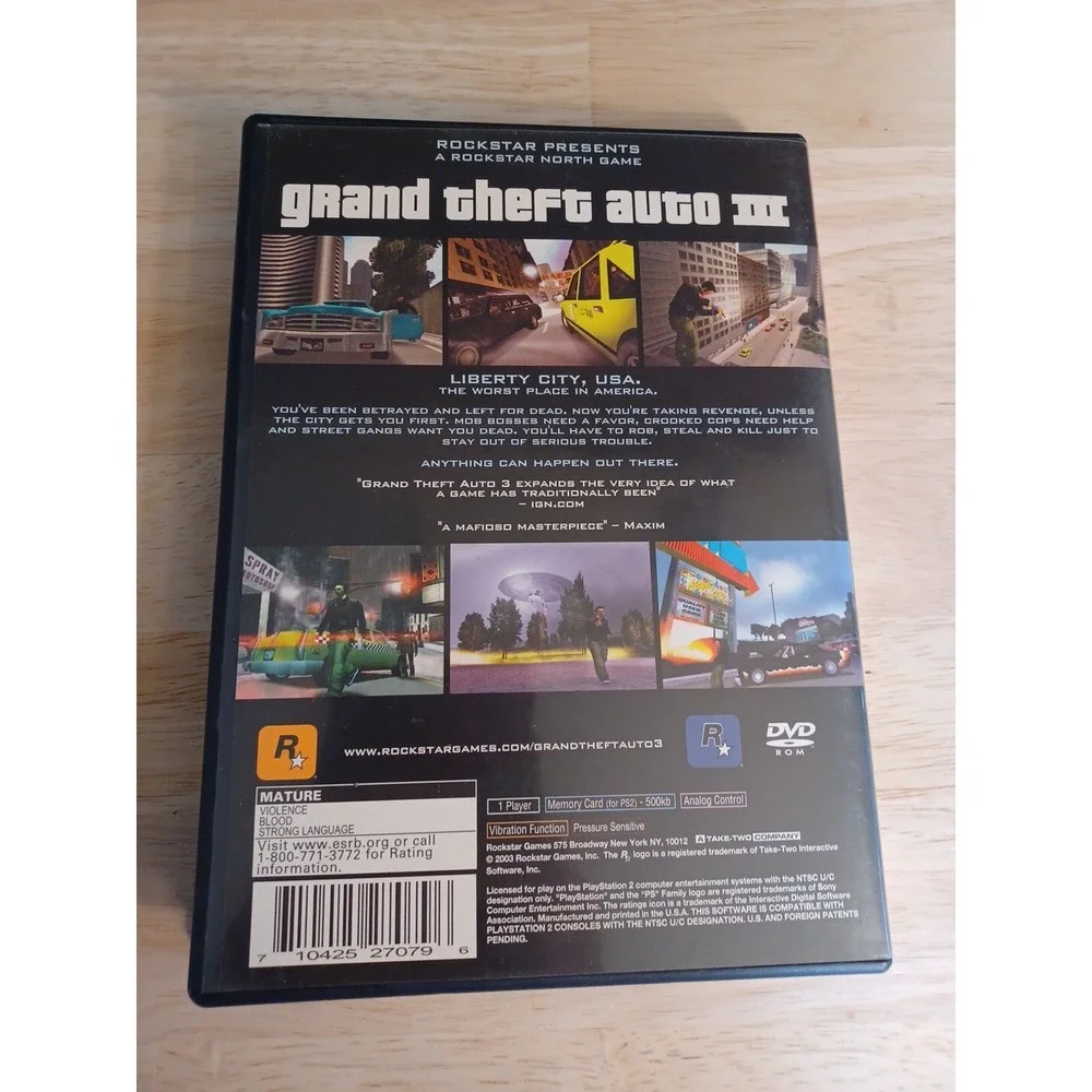 Grand Theft Auto III Greatest Hits  PlayStation 2 2003 w/map and Manual